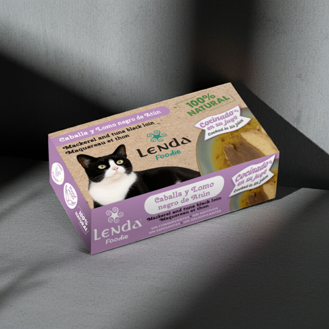 Caballa y Lomo Negro de Atún para gatos 120 gr