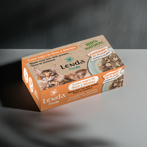 Lomo negro de Atún y Gambas para gatos 120 gr