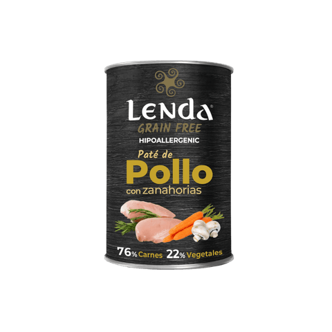 Comida Húmeda Lenda de pollo con zanahorias