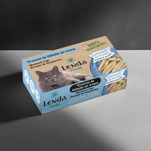 Troncos de Caballa en trozos para gatos 120 gr
