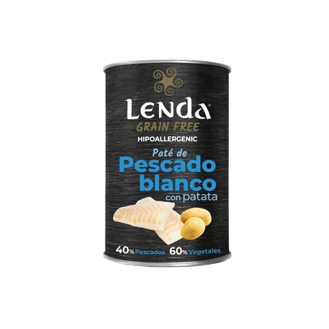 Comida húmeda de pescado blanco con patatas