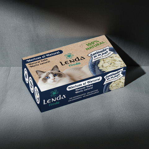 Merluza al Natural para gatos 120 gr