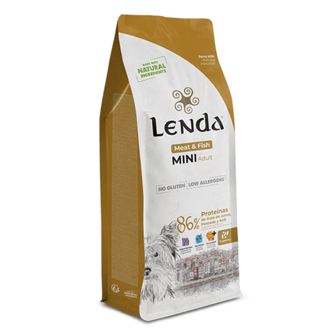 Pienso Lenda a base de pollo y salmón para perros de razas pequeñas