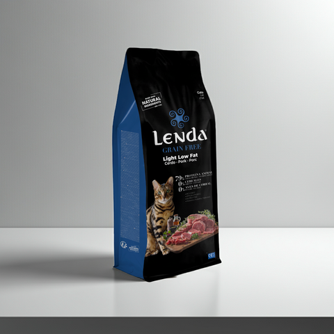 Lenda Grain Free Gato Light Low Fat - Cerdo y Conejo