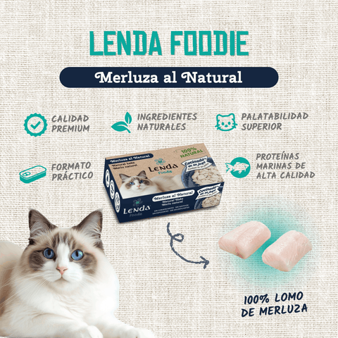 Lenda Foodie Cat Merluza al Natural