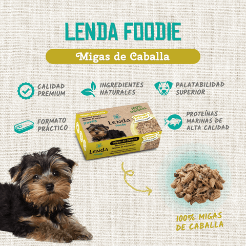 Migalhas de cavala para cachorros 120 gr