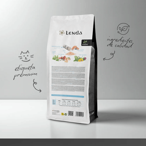 Lenda Sin Cereales Gato Sensitive & Sterilized - Pescado Blanco