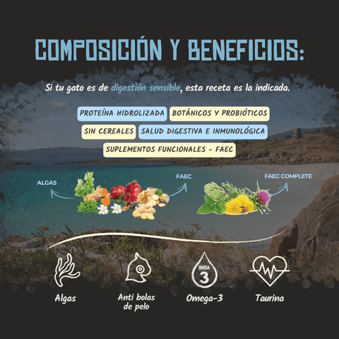 Lenda Sin Cereales Gato Sensitive & Sterilized - Pescado Blanco