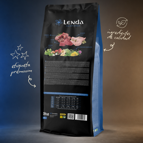 Lenda Grain Free Kitten - Cerdo, Conejo y Atún