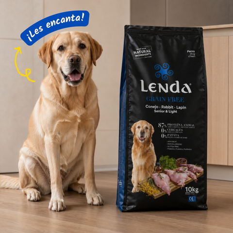 Lenda Grain Free Light y Senior - Conejo y Pavo