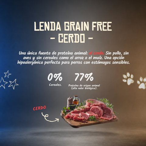 Lenda Grain Free Monoproteico - Cerdo
