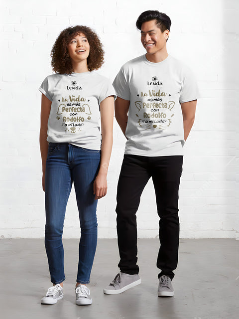 T-shirt personalizável "A vida é melhor"