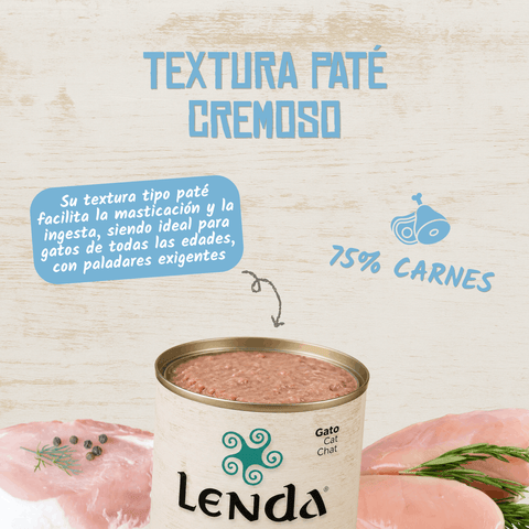 Lenda Paté Gato Cerdo con Pavo y Arándanos