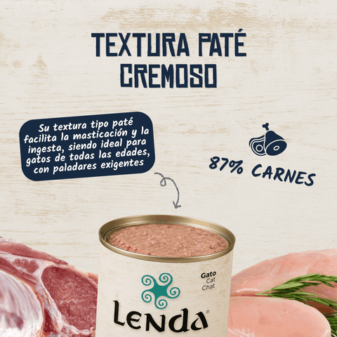 Lenda Paté Gato Pollo con Buey y Arándanos
