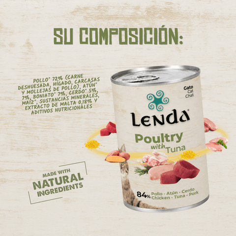 Lenda Paté Gato Aves de Corral y Atún