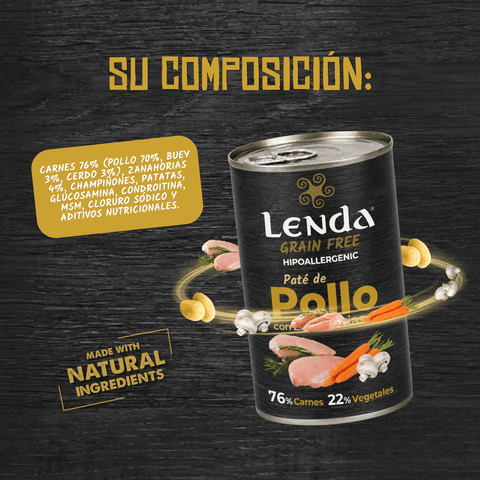 Cibo umido al pollo con carote