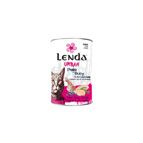 Lenda Urban Paté de Pollo con Buey y Arándanos para gatos - 400 gr
