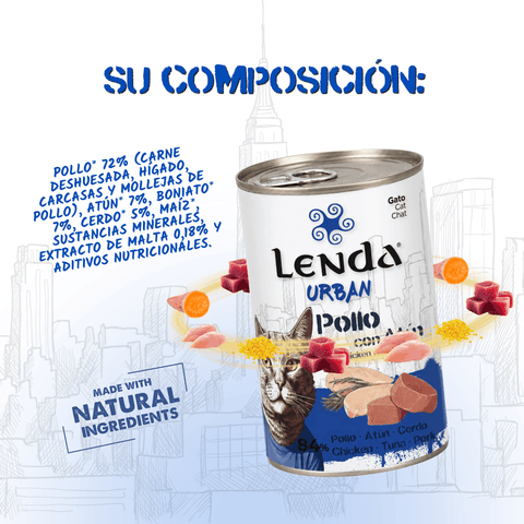 Lenda Urban Paté Gato de Pollo y Atún