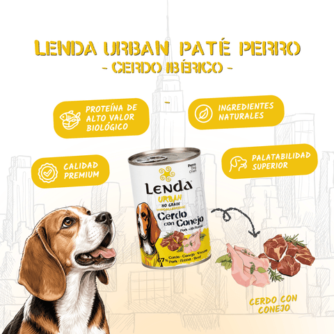 Lenda Urban Paté Perro Cerdo y Conejo