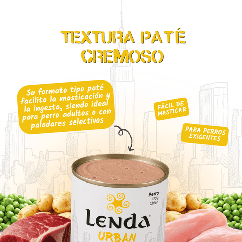 Lenda Urban Paté Perro Cerdo y Conejo