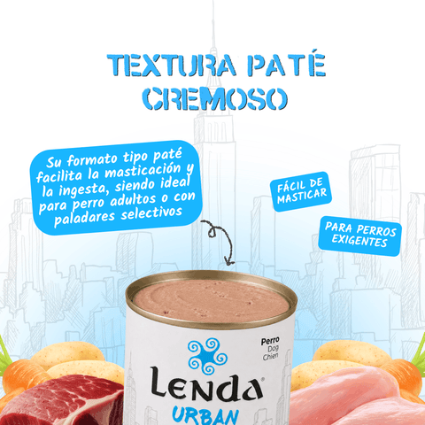 Lenda Urban Paté Perro Pollo con Cerdo y Buey