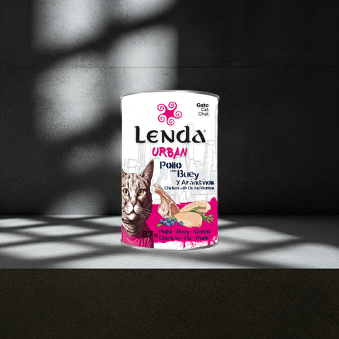 Lenda Urban Paté Gato de Pollo con Buey y Arándanos - 400 gr