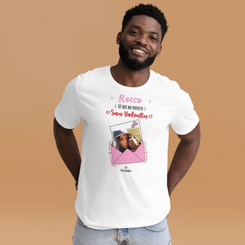 Camiseta personalizable "Tu eres mi San Valentín"